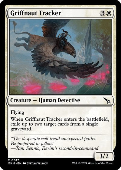 2024 Magic: The Gathering: Murders at Karlov Manor (MKM) - Griffnaut Tracker (#17, Common)