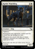 2024 Magic: The Gathering: Murders at Karlov Manor (MKM) - Karlov Watchdog (#20, Uncommon) (, Near Mint)