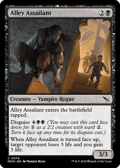2024 Magic: The Gathering: Murders at Karlov Manor (MKM) - Alley Assailant (#76, Common) (, Near Mint)