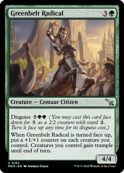 2024 Magic: The Gathering: Murders at Karlov Manor (MKM) - Greenbelt Radical (#163, Uncommon)