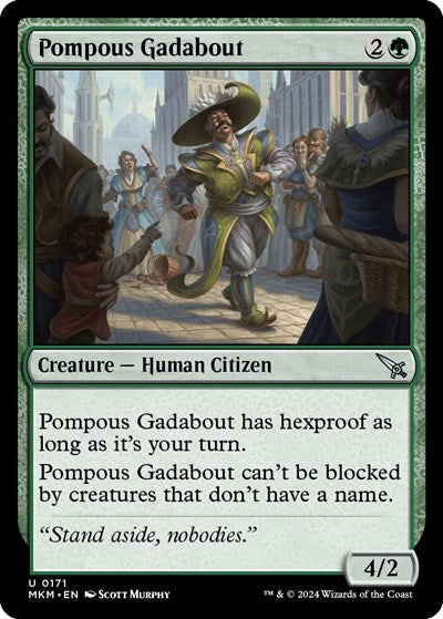 2024 Magic: The Gathering: Murders at Karlov Manor (MKM) - Pompous Gadabout (#171, Uncommon) (, Near Mint)