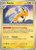 2024 Pokemon: SV: Paldean Fates (PAF) - Raichu 019 091 (#019/091, Rare) (Reverse Holofoil, Near Mint)