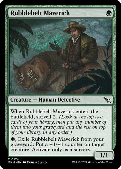 2024 Magic: The Gathering: Murders at Karlov Manor (MKM) - Rubblebelt Maverick (#174, Common) (, Near Mint)