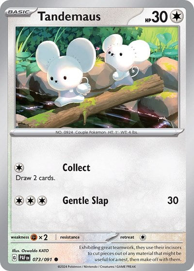 2024 Pokemon: SV: Paldean Fates (PAF) - Tandemaus 073 091 (#073/091, Common) (, Near Mint)