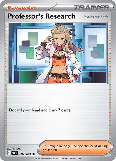 2024 Pokemon: SV: Paldean Fates (PAF) - Professors Research 087 091 (#087/091, Rare) (Holofoil, Near Mint)
