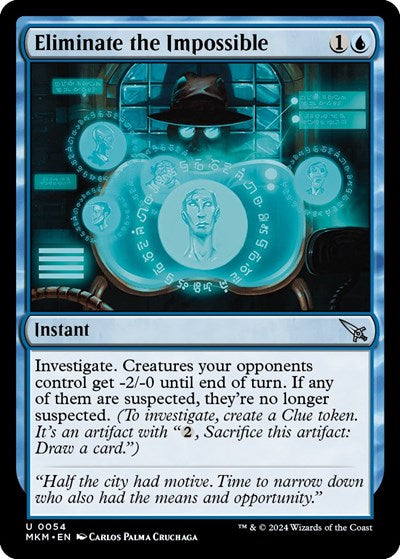 2024 Magic: The Gathering: Murders at Karlov Manor (MKM) - Eliminate the Impossible (#54, Uncommon) (, Near Mint)