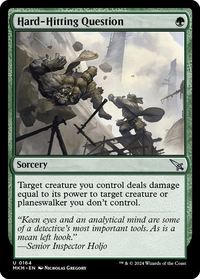 2024 Magic: The Gathering: Murders at Karlov Manor (MKM) - Hard Hitting Question (#164, Uncommon) (, Near Mint)