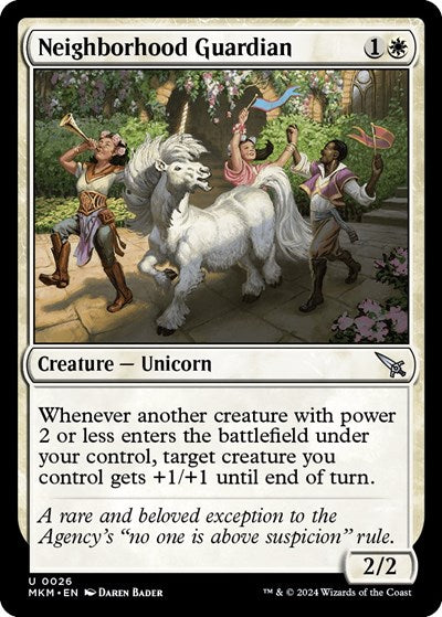 2024 Magic: The Gathering: Murders at Karlov Manor (MKM) - Neighborhood Guardian (#26, Uncommon) (, Near Mint)