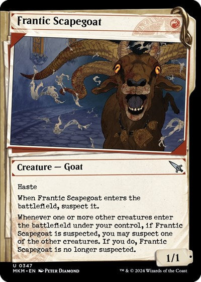 2024 Magic: The Gathering: Murders at Karlov Manor (MKM) - Frantic Scapegoat Showcase (#347, Uncommon) (, Near Mint)