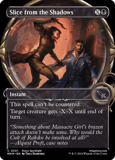 2024 Magic: The Gathering: Murders at Karlov Manor (MKM) - Slice from the Shadows Showcase (#301, Common) (Foil, Near Mint)