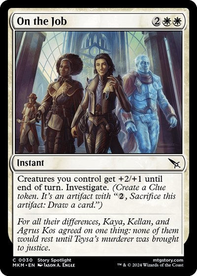2024 Magic: The Gathering: Murders at Karlov Manor (MKM) - On the Job (#30, Common) (, Near Mint)