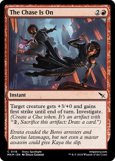 2024 Magic: The Gathering: Murders at Karlov Manor (MKM) - The Chase Is On (#116, Common)