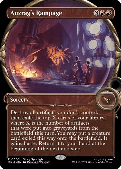 2024 Magic: The Gathering: Murders at Karlov Manor (MKM) - Anzrags Rampage Showcase (#303, Rare) (, Near Mint)