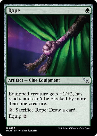 2024 Magic: The Gathering: Murders at Karlov Manor (MKM) - Rope (#173, Uncommon)