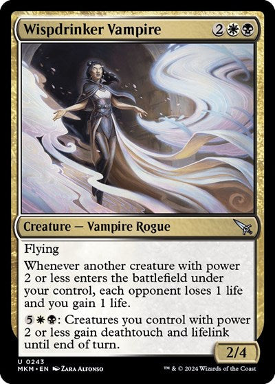 2024 Magic: The Gathering: Murders at Karlov Manor (MKM) - Wispdrinker Vampire (#243, Uncommon) (, Near Mint)