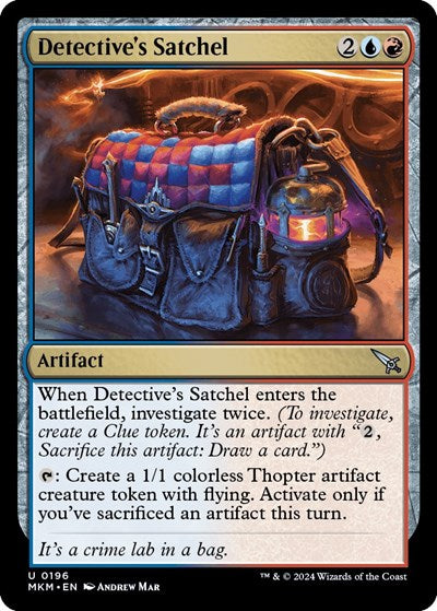 2024 Magic: The Gathering: Murders at Karlov Manor (MKM) - Detectives Satchel (#196, Uncommon) (, Near Mint)