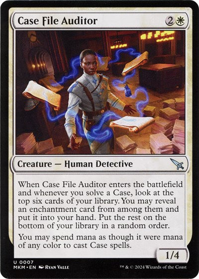 2024 Magic: The Gathering: Murders at Karlov Manor (MKM) - Case File Auditor a (#7, Uncommon) (, Near Mint)