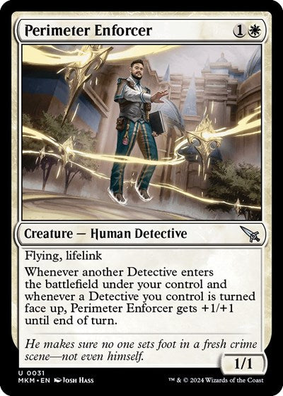 2024 Magic: The Gathering: Murders at Karlov Manor (MKM) - Perimeter Enforcer (#31, Uncommon)