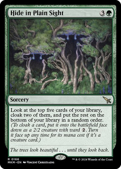 2024 Magic: The Gathering: Murders at Karlov Manor (MKM) - Hide in Plain Sight (#166, Rare)
