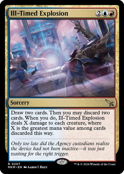 2024 Magic: The Gathering: Murders at Karlov Manor (MKM) - Ill Timed Explosion (#207, Rare)