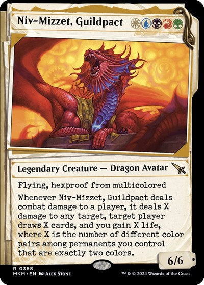 2024 Magic: The Gathering: Murders at Karlov Manor (MKM) - Niv Mizzet Guildpact Showcase 368 (#368, Rare) (, Near Mint)