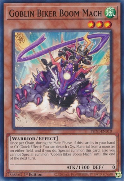 2024 YuGiOh: Phantom Nightmare (PHNI) - Goblin Biker Boom Mach (#PHNI-EN010, Common) (1st Edition, Lightly Played)