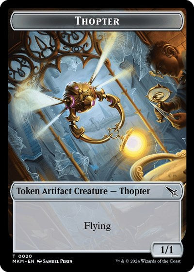 2024 Magic: The Gathering: Murders at Karlov Manor (MKM) - Thopter Token 0020 (#20, T) (, Near Mint)