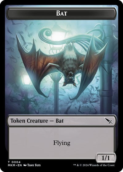 2024 Magic: The Gathering: Murders at Karlov Manor (MKM) - Bat Token (#4, T) (, Near Mint)