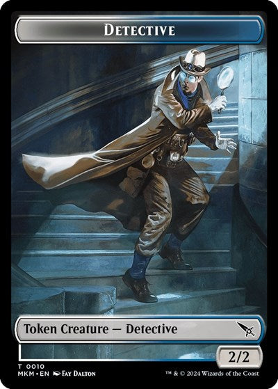 2024 Magic: The Gathering: Murders at Karlov Manor (MKM) - Detective Token (#10, T) (, Near Mint)