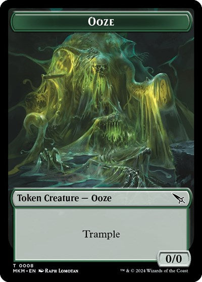 2024 Magic: The Gathering: Murders at Karlov Manor (MKM) - Ooze Token (#8, T) (, Near Mint)