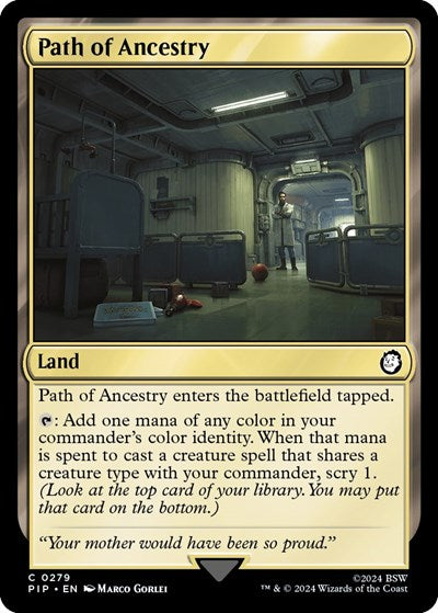 2024 Magic: The Gathering: Universes Beyond: Fallout (PIP) - Path of Ancestry (#279, Common) (, Near Mint)