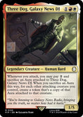 2024 Magic: The Gathering: Universes Beyond: Fallout (PIP) - Three Dog Galaxy News DJ (#120, Rare) (, Near Mint)