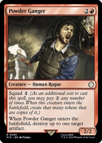 2024 Magic: The Gathering: Universes Beyond: Fallout (PIP) - Powder Ganger (#65, Rare) (, Near Mint)