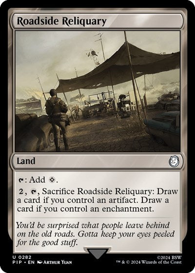 2024 Magic: The Gathering: Universes Beyond: Fallout (PIP) - Roadside Reliquary (#282, Uncommon) (, Near Mint)