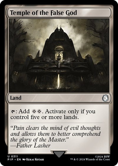 2024 Magic: The Gathering: Universes Beyond: Fallout (PIP) - Temple of the False God (#311, Uncommon) (, Near Mint)