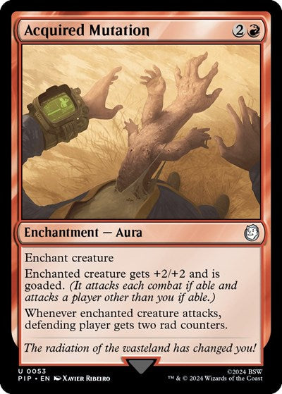 2024 Magic: The Gathering: Universes Beyond: Fallout (PIP) - Acquired Mutation (#53, Uncommon) (, Near Mint)