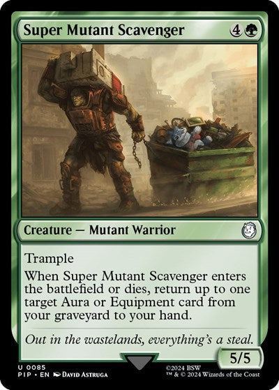 2024 Magic: The Gathering: Universes Beyond: Fallout (PIP) - Super Mutant Scavenger (#85, Uncommon) (, Near Mint)