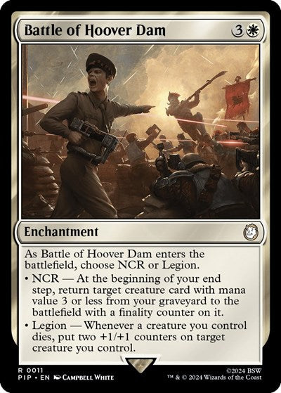 2024 Magic: The Gathering: Universes Beyond: Fallout (PIP) - Battle of Hoover Dam (#11, Rare) (, Near Mint)