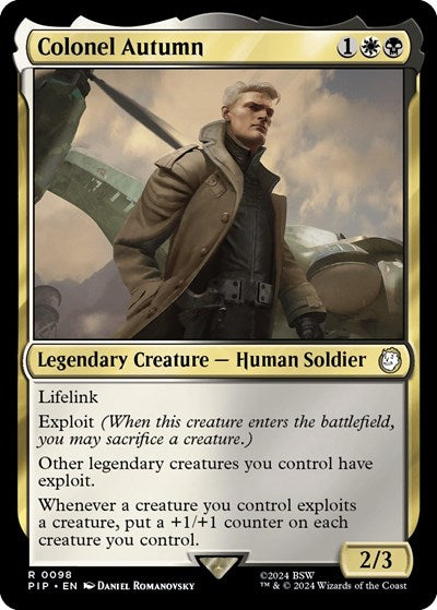 2024 Magic: The Gathering: Universes Beyond: Fallout (PIP) - Colonel Autumn (#98, Rare) (, Near Mint)