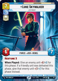 Luke Skywalker - Jedi Knight (Hyperspace) Spark of Rebellion Normal [SOR - 317] Legendary Near Mint