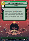 2024 Star Wars: Unlimited: Spark of Rebellion (SOR) - Overwhelming Barrage Hyperspace (#356, Uncommon) (, Near Mint)