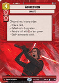 2024 Star Wars: Unlimited: Spark of Rebellion (SOR) - Aggression Hyperspace (#418, Legendary) (, Near Mint)