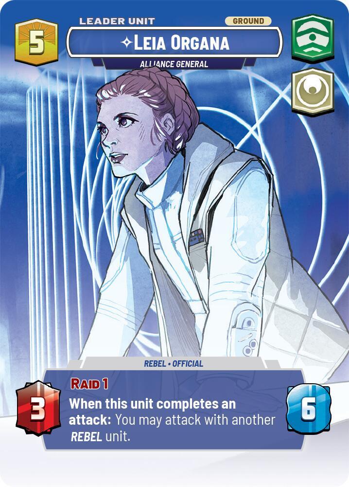 Leia Organa - Alliance General (Showcase) (Back)