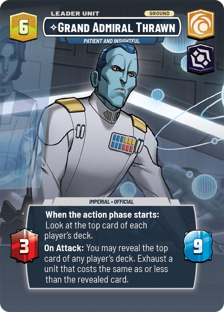 Grand Admiral Thrawn - Patient and Insightful (Showcase) (Back)