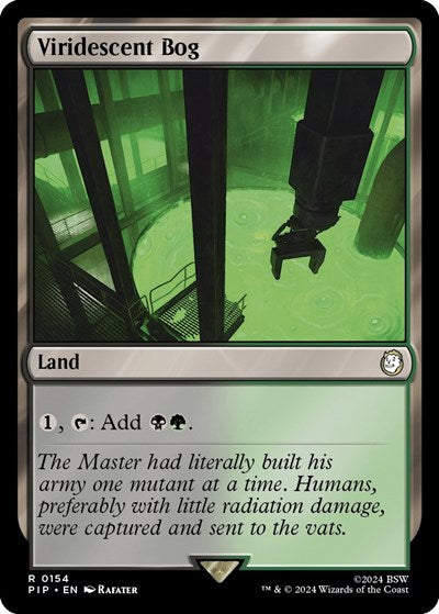 2024 Magic: The Gathering: Universes Beyond: Fallout (PIP) - Viridescent Bog (#154, Rare) (, Near Mint)