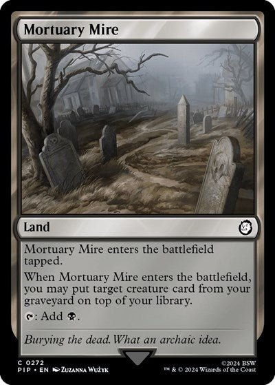 2024 Magic: The Gathering: Universes Beyond: Fallout (PIP) - Mortuary Mire (#272, Common) (, Near Mint)