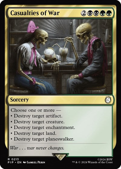 2024 Magic: The Gathering: Universes Beyond: Fallout (PIP) - Casualties of War (#213, Rare) (, Near Mint)