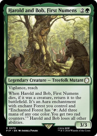 2024 Magic: The Gathering: Universes Beyond: Fallout (PIP) - Harold and Bob First Numens (#78, Rare) (, Near Mint)