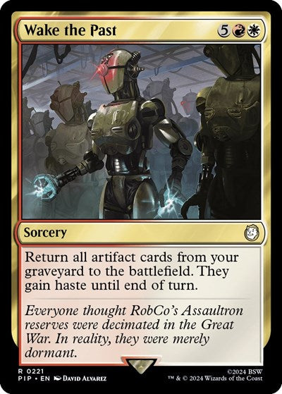 2024 Magic: The Gathering: Universes Beyond: Fallout (PIP) - Wake the Past (#221, Rare) (, Near Mint)