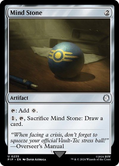 2024 Magic: The Gathering: Universes Beyond: Fallout (PIP) - Mind Stone (#235, Uncommon) (, Near Mint)